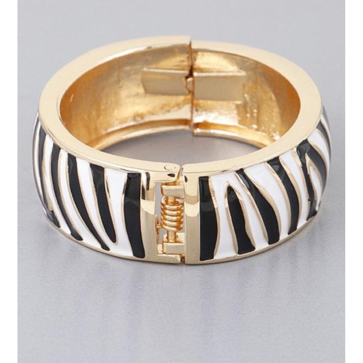 Makeda Zebra Print Cuff Bracelet