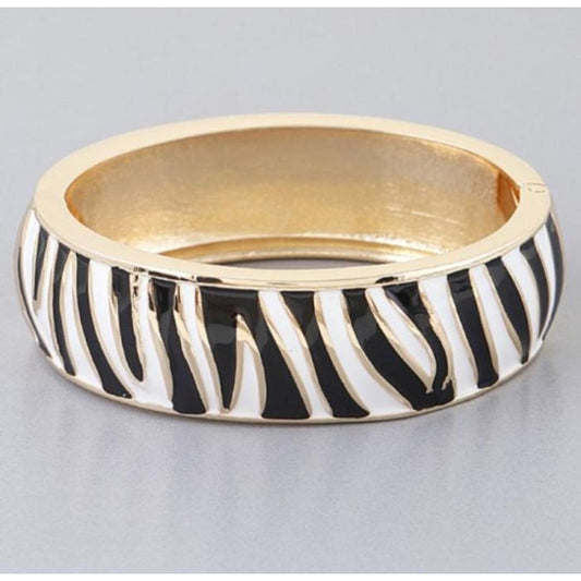 Makeda Zebra Print Cuff Bracelet